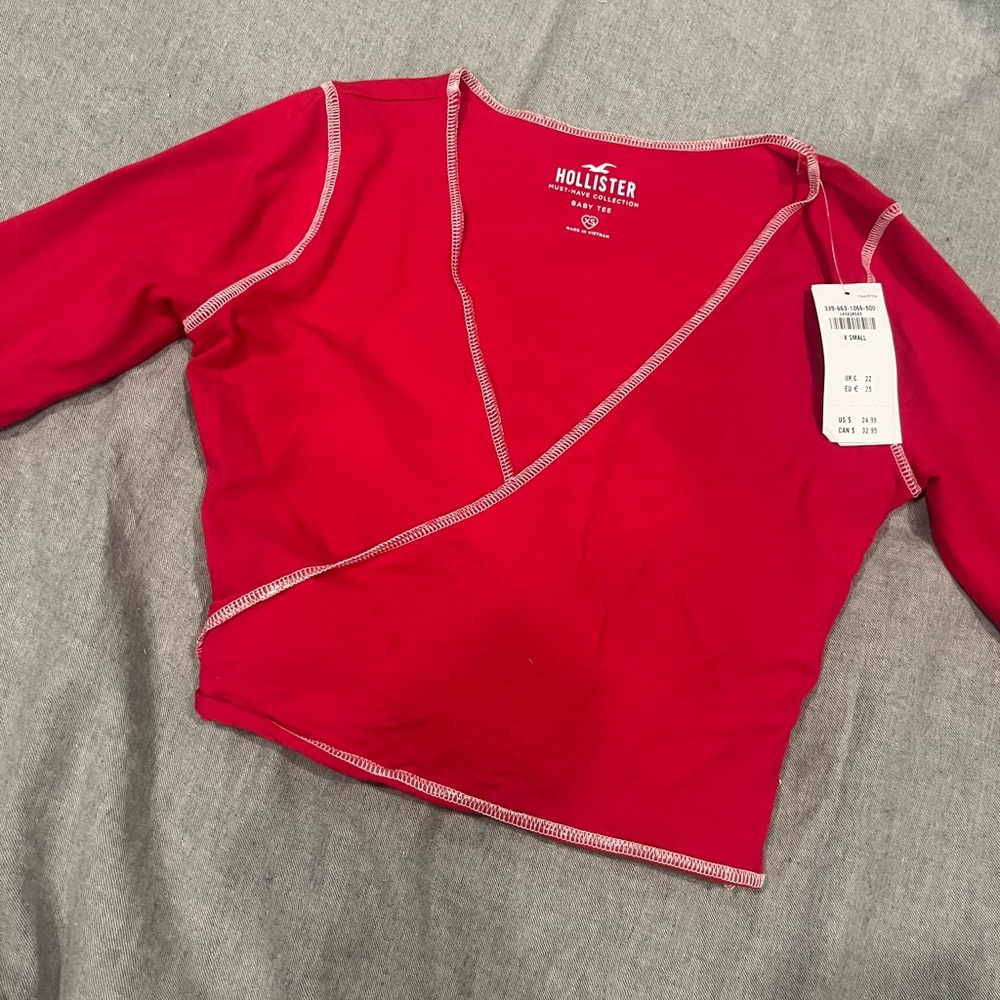 Cross over tight long sleeve
